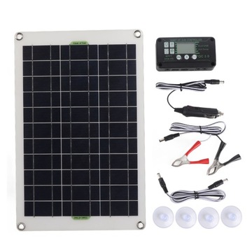 PRZENOŚNA REGULATOR ŁADOWANIA SŁONECZNEGO LCD 50W 12V