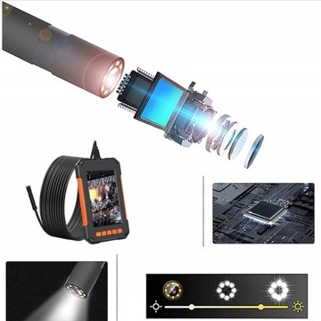 5M 8LED 1080P HD ЖК-ЭНДОСКОПНАЯ КАМЕРА ДЛЯ ПРОВЕРКИ!