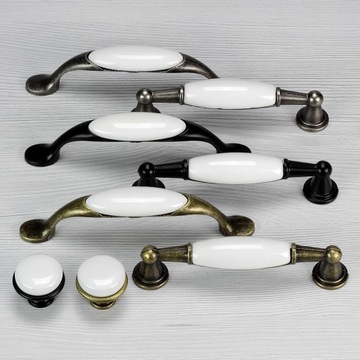 4x МЕБЕЛЬНАЯ РУЧКА РЕТРО ФАРФОРОВАЯ РУЧКА ДЛЯ ШКАФА