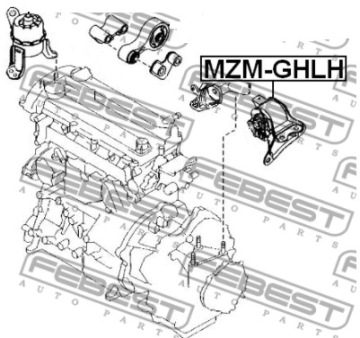 ПОДУШКА ДВИГАТЕЛЯ ЛЕВАЯ MAZDA 6 GH 2007 - 2012