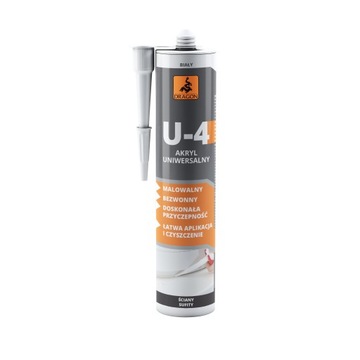 Uszczelniacz Akrylowy Uniwersalny 280 ml do Wypełniania Pęknięć i Spoin