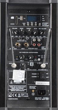 Мобильная колонка Ibiza PORT12VHF-BT 350 Вт черная (Bluetooth)