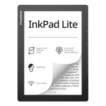 Pocketbook InkPad Lite 9,7 дюйма + футляр + 1100 электронных книг, FV