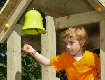 Звонок для детской площадки ИЗДАЕТ ЗВУКИ, 3 цвета.