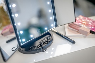 Зеркало для макияжа Humanas HS-ML04 с 21 светодиодной подсветкой 4xAAA x2 x3