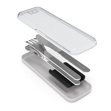 Набор столовых приборов Monbento Slim Box Natural Green