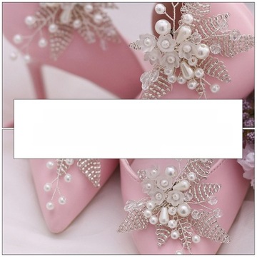 1 пара жемчужных зажимов для обуви, милые туфли, аксессуары для декора своими руками, пряжки для обуви.