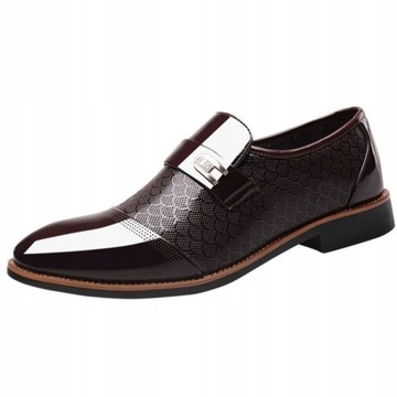 ELEGANCKIE BUTY MĘSKIE WIZYTOWE SKÓRZANE 38-48