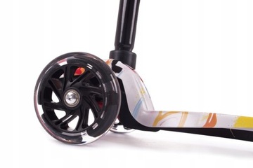 HULAJNOGA TRÓJKOŁOWA DLA DZIECI BALANSOWA KOŁA LED STYL GRAFFITI