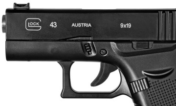 ПИСТОЛЕТ С МЕТАЛЛИЧЕСКОЙ ПРУЖИНОЙ ДЛЯ BBs GLOCK REPLICA 6 ММ ASG БЕЗ ШАРИКОВ