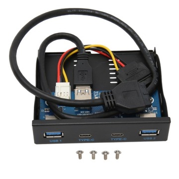 Hub frontowy USB 3.2 6 portów 5Gbps do obudowy komputera