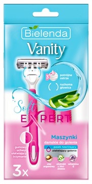 Bielenda Maszynki jednorazowe do golenia Vanity Soft Expert 3 szt.