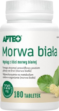 Morwa biała 180 tabletek Apteo