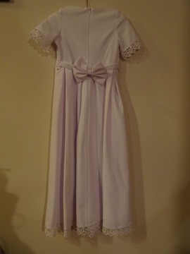 Платье для причастия 134/140 с подъюбником + болеро + перчатки