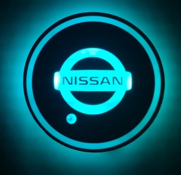 PODSTAWKA LED POD KUBEK NAPOJE Z LOGO NISSAN
