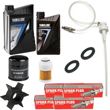 F100D F80B zestaw serwisowy YAMAHA YAMALUBE 10W30 Oleje Wirnik Filtry