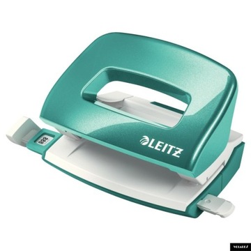 Dziurkacz LEITZ 5060 MINI (10k) turkusowy metalik