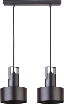 SIGMA Nowoczesna lampa LED RIF PLUS 2 lampa wisząca CZARNY LED