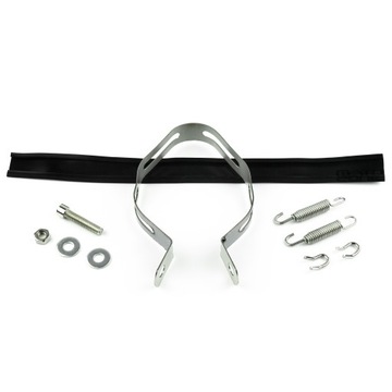 Спортивная выхлопная система, карбоновый глушитель V-Type 410 мм + наклейка Akrapovic