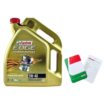 CASTROL EDGE TURBO DIESEL 5W40 505.01 LL04 5L
