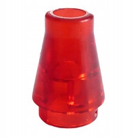 Lego Stożek 1x1 Tr Red 4589 618841 U