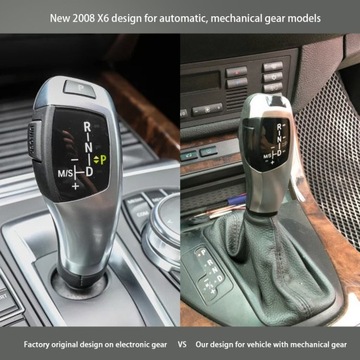 HLAVICE PÁKY ŘAZENÍ AUTOMATICKÁ LED DO BMW E46 E60 E61 E63 E64 STŘÍBRNÁ