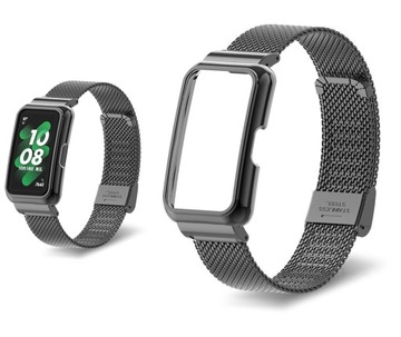 Pasek BRANSOLETA do Huawei Band 8 CZARNY