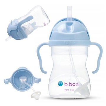 B.BOX INNOWACYJNY KUBEK BIDON Z OBCIĄŻONĄ SŁOMKĄ DLA DZIECI 240ML 6M+