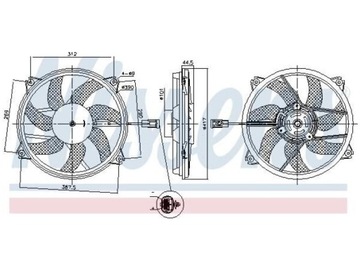 VENTILÁTOR CHLADIČŮ CITROEN DS5 1.6 2.0