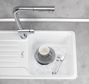 Раковина MAT, DRIPPER, прозрачная, 30 x 30 WENKO