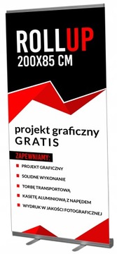 Сверните БОЛЬШУЮ ВЫСТАВОЧНУЮ СИСТЕМУ 200х85 см ВАШ ЛОГОТИП-баннер С ДИЗАЙНОМ