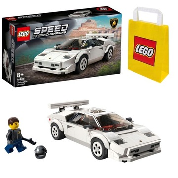 LEGO Speed Champions 76908 Lamborghini Countach Lambo Wyścigowe + Torebka