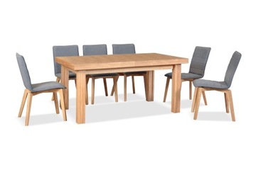stół dębowy rozkładany do 450 cm - biesiadny S52