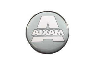 NAKLEJKA EMBLEMAT KOŁO FELGA AIXAM LOGO CHROM
