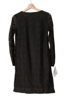 Zalando čierne čipkované mini S šaty