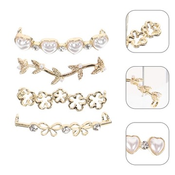 Украшения для обуви Украшения в форме сердечек Кружевные подвески для обуви