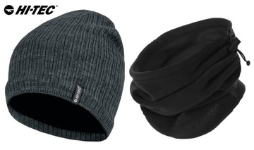 CZAPKA ZIMOWA MĘSKA RAMIR + KOMIN ARAS POLAROWY HI-TEC KOMPLET ZIMOWY CK61