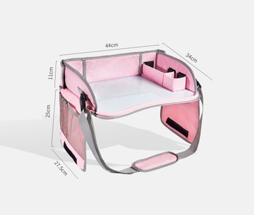 Wielofunkcyjny stolik podróżny dla dzieci do samochodu organizer,Granatowy