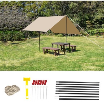 КОМПЛЕКТ БРЕЗЕНТА ДЛЯ КЕМПИНГА SHAP SUNSHELL ПАЛАТКА 300X300CM