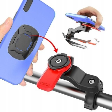 Phone Holder Quad Lock Out Front Motorcycle Bike