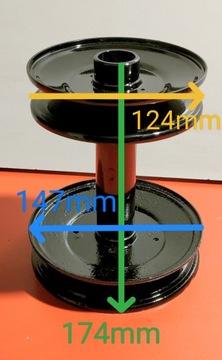 Traktorek kosiarka koło pasowe 174mm piasta silnik