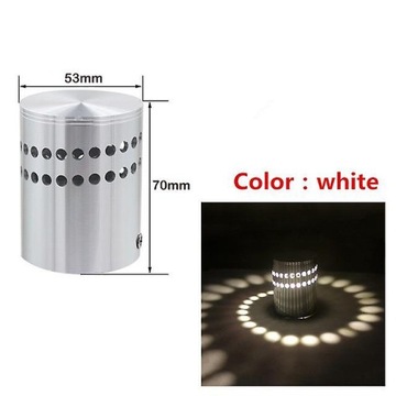 бар Дистанционное управление спиральными отверстиями Светодиодный настенный светильник