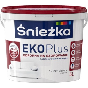 Śnieżka Eko Plus Biały 5L farba lateksowa
