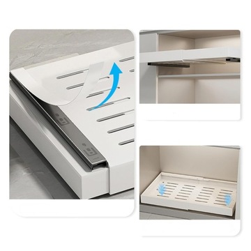 Регулируемая ящика телескопической полки выдвижной вставка в кухонный шкаф