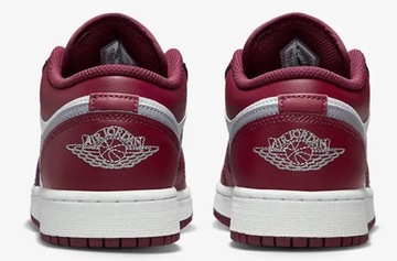 Buty Nike Air Jordan 1 Low Bordowe Białe r.36.5