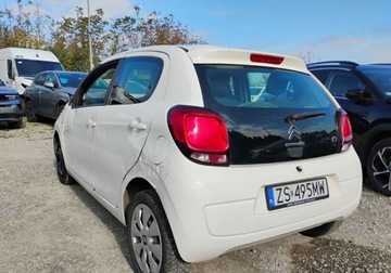 Citroen C1 II Hatchback 5d 1.0 VTi 72KM 2020 Citroen C1 I rej 2021r, 1.0 Benzyna. Uszkodzony. Poobijany. Jezdzi. VAT 23, zdjęcie 2