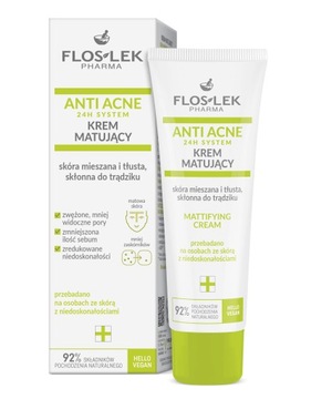 ANTI ACNE 24h System Krem Matujący 50 ml - Floslek