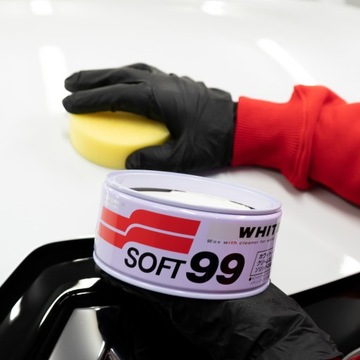 SOFT99 White Soft Wax Светлый восковой лак 350 г ПОДАРОК