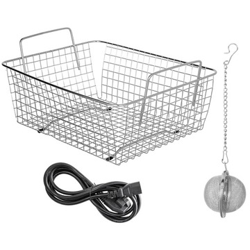 Ультразвуковой очиститель VEVOR с ручкой 3л 120Вт Нержавеющая сталь 304