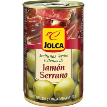 OLIWKI NADZIEWANE SZYNKĄ SERRANO JOLCA 300G